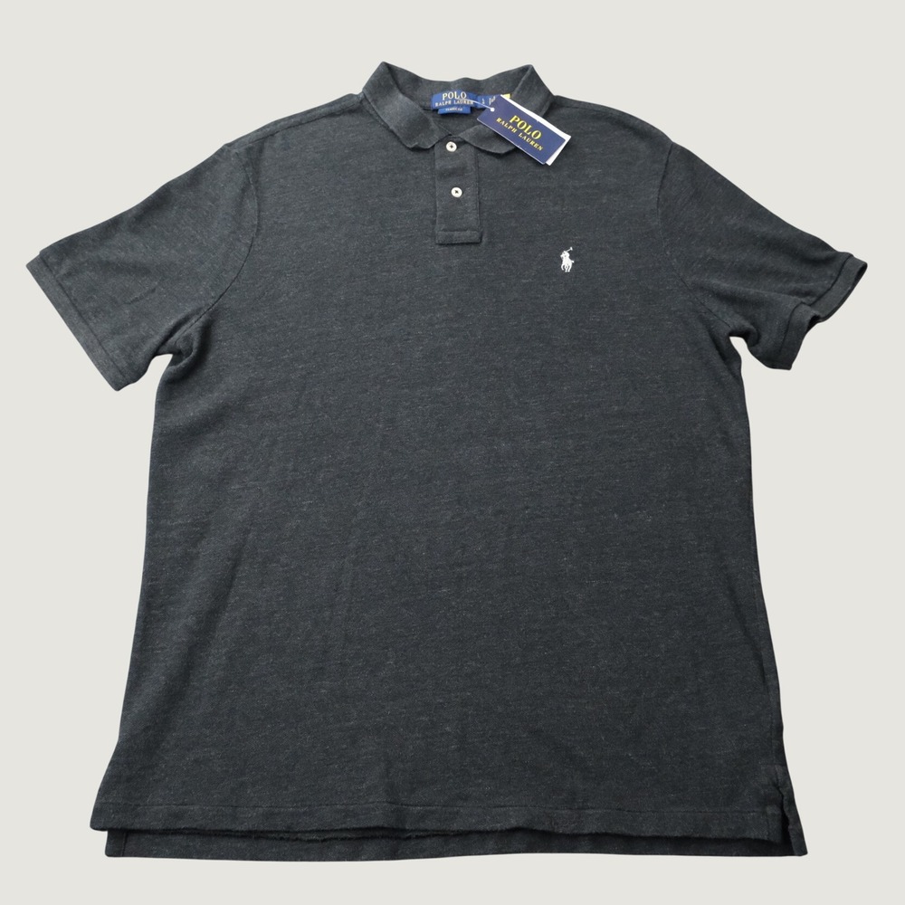 Polo Ralph Lauren Polo Shirt Classic Fit Large Black Cotton NWT 710534735033